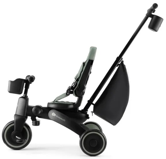 KINDERKRAFT - JAZZ 2 Tricicletă 4 în 1 pentru copii, verde