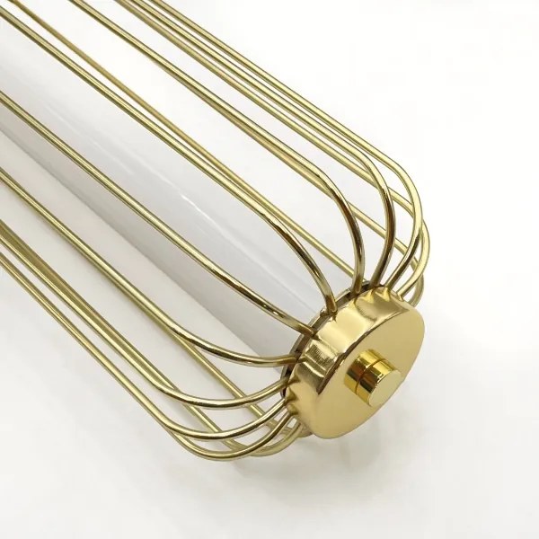 Lustră LED suspendată pe cablu BONNIE 10W/230V 3000K auriu