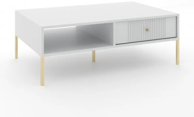 Măsuță cafea Isae 2S (alb + Auriu). 1125199