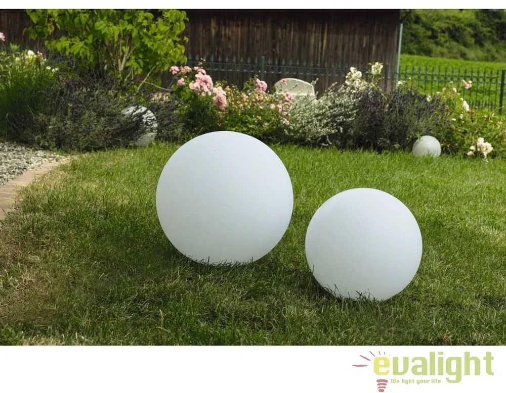 Lampa decorativa de exterior diam.60cm Globo alb 37273 HT