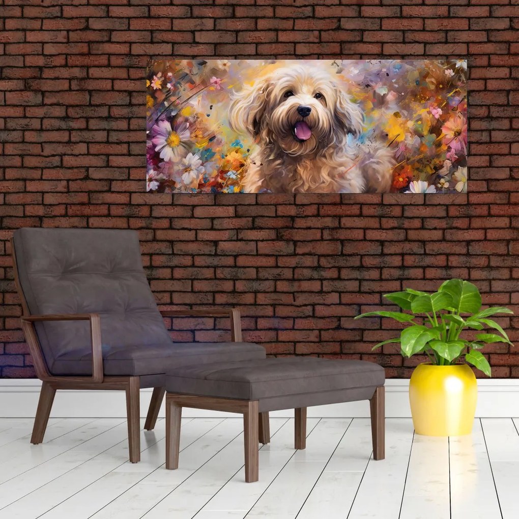 Tablou - Happy Dog II. (120x50 cm)