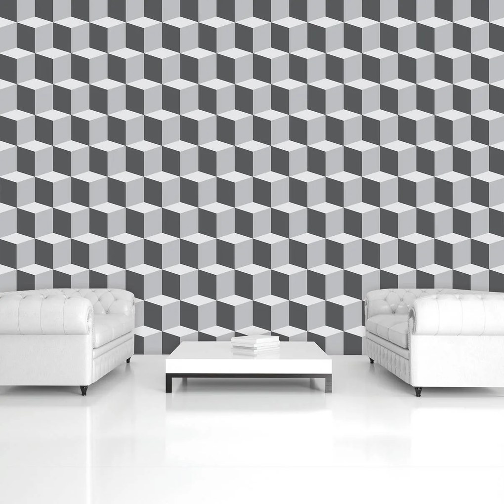 Fototapet - Pătrate 3D (152,5x104 cm)