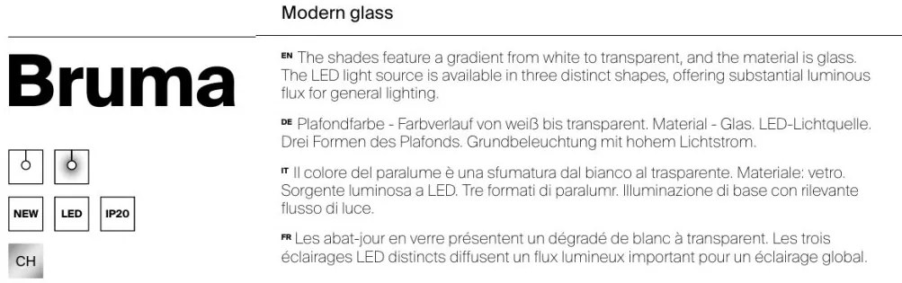 Pendul LED design modern Bruma