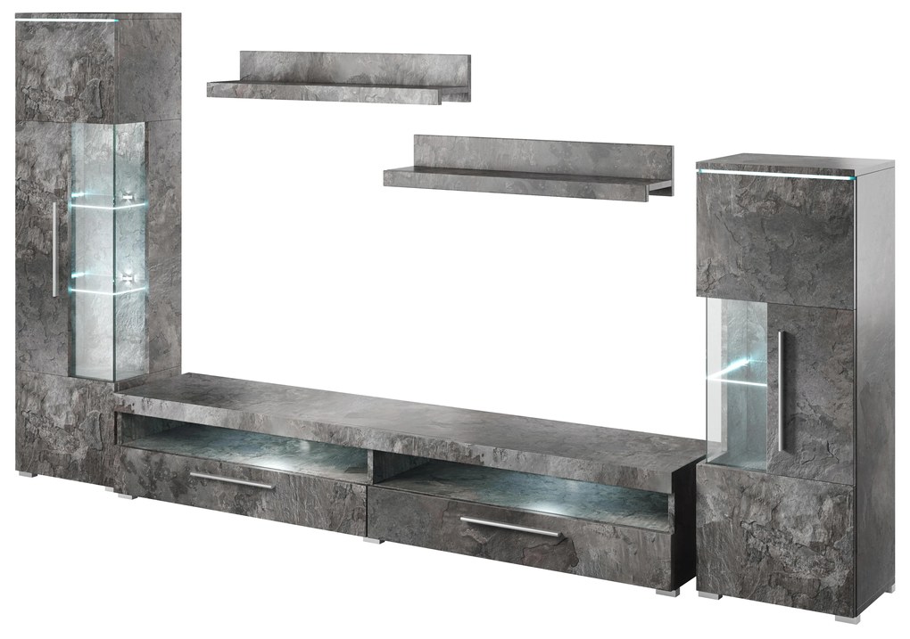 Mobilier living Indiko Typ 09 (schiefer) (cu iluminat). 1108211