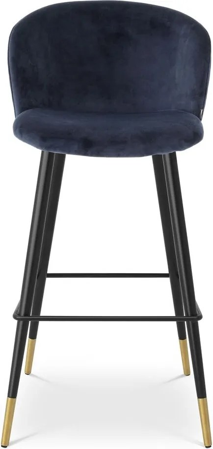 Scaun de bar design elegant LUX Volante, albastru 115734 HZ