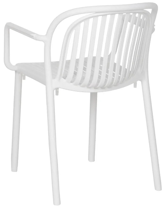 Scaun de dining alb din plastic Alia – Ixia