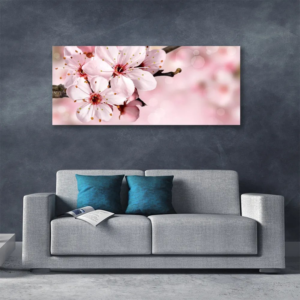 Tablou pe panza canvas Flori roz Floral