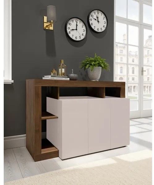 Comodă LENOR cașmir/stejar