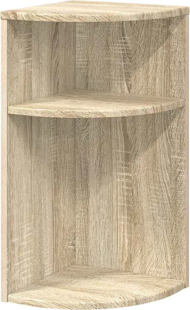 vidaXL Masă laterală Stejar Sonoma 29,6 x 29,6 x 60 cm Lemn compozit