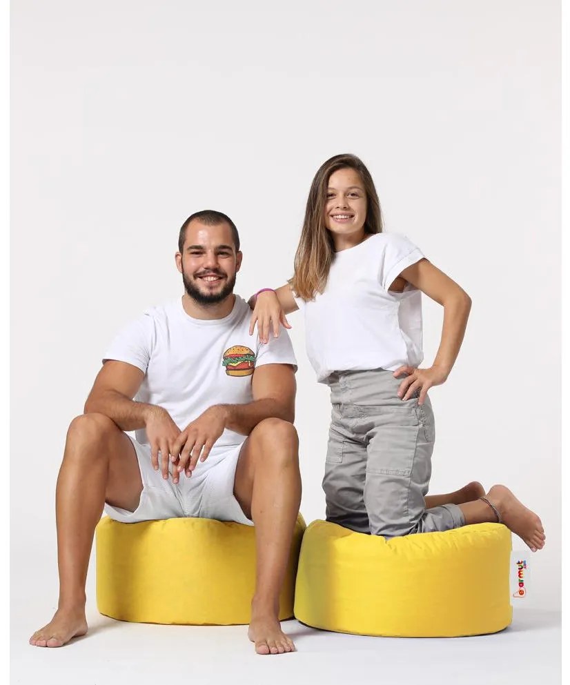 Fotoliu puf Rapeto (Galben). 1101761