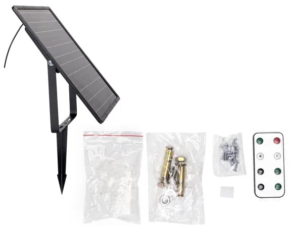 Bandă LED solară dimabilă LED/20W/3,2V 20 m 2700K IP65 + telecomandă