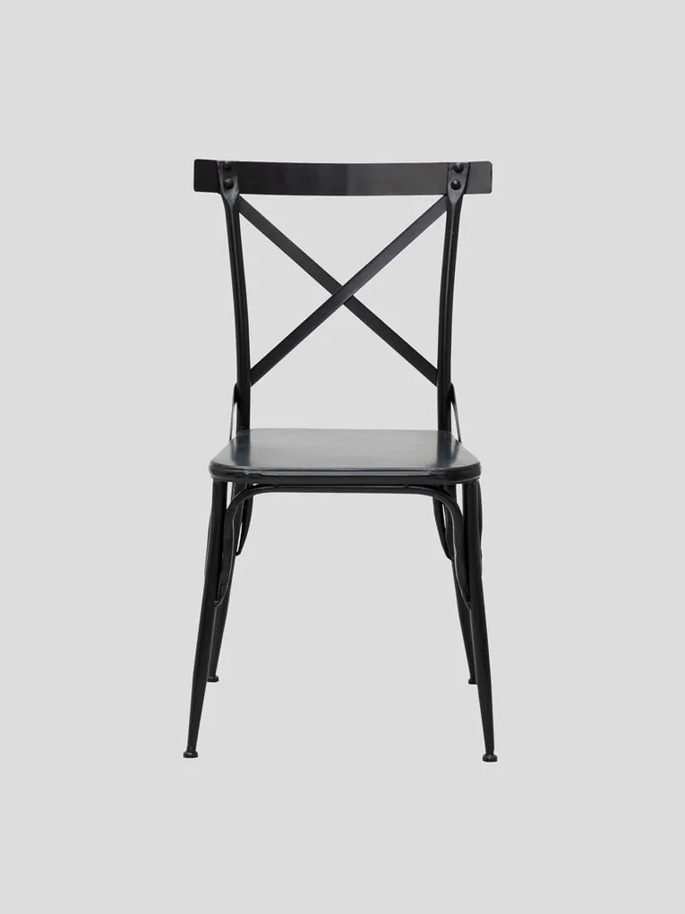 Scaun exterior negru din metal Alto