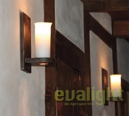 Aplica din fier forjat realizata manual WL 3484-ST cu spot -downlight-