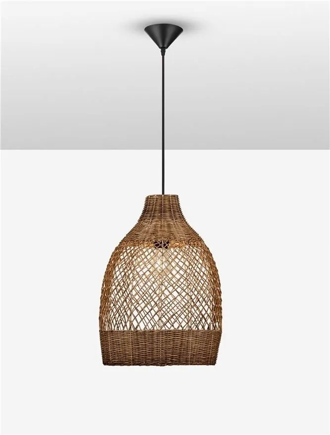 Lustra/Pendul ratan design natural SOLITA maro