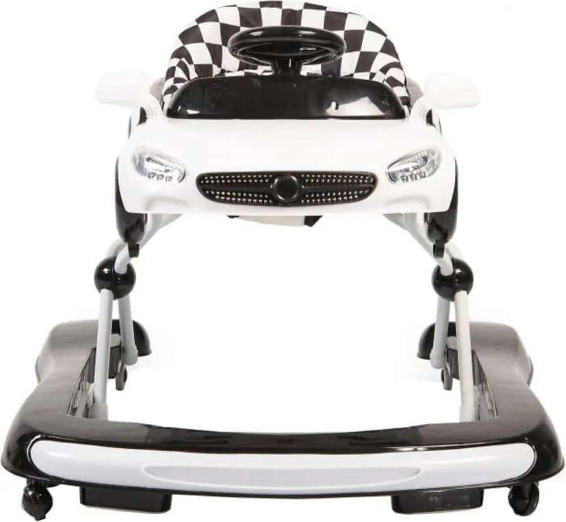 Premergator Reglabil in 3 Trepte NOVOKIDS™ Super Cabrio Car, 3 in 1, Transformabil in Antemergator si Masinuta copii, Pliabil, Cu Melodii si lumini,