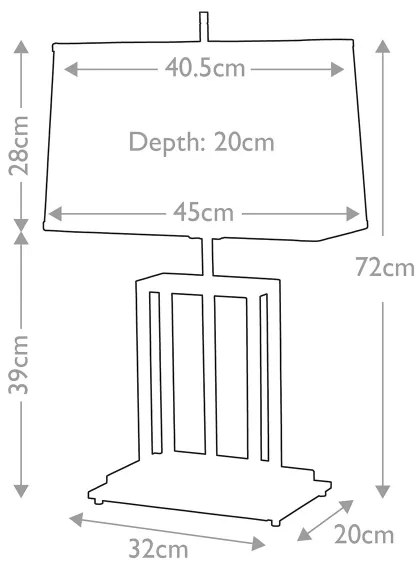 Lampă de masă Elstead ATLAS-TL ATLAS 1xE27/60W/230V