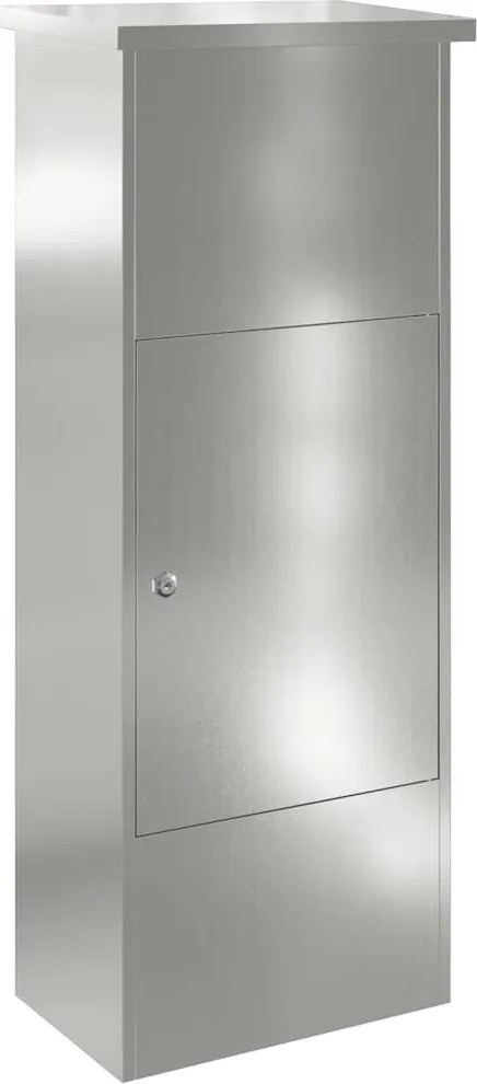 vidaXL Cutie pentru colet Negru 44,5 x 29 x 110,5 cm Oțel Galvanizat