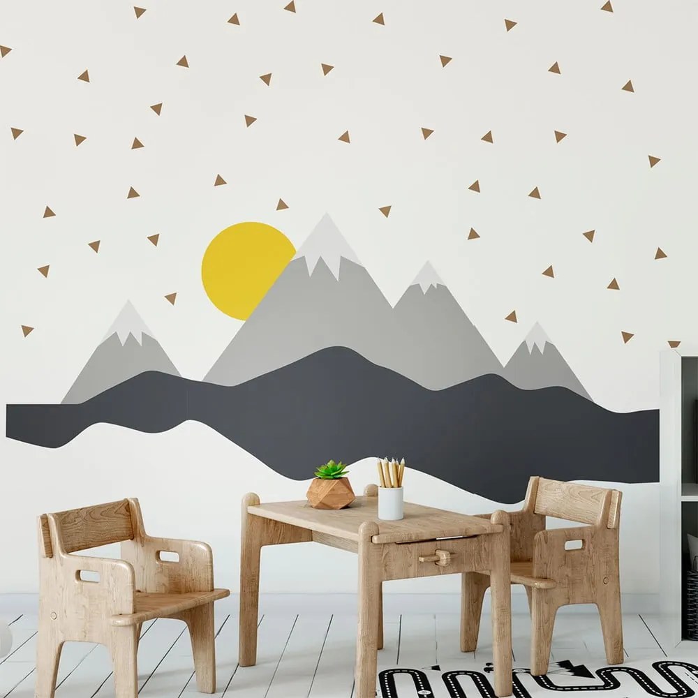 Autocolant Ambiance Giant Kid Sticker Scandinavian Mountains Nordika