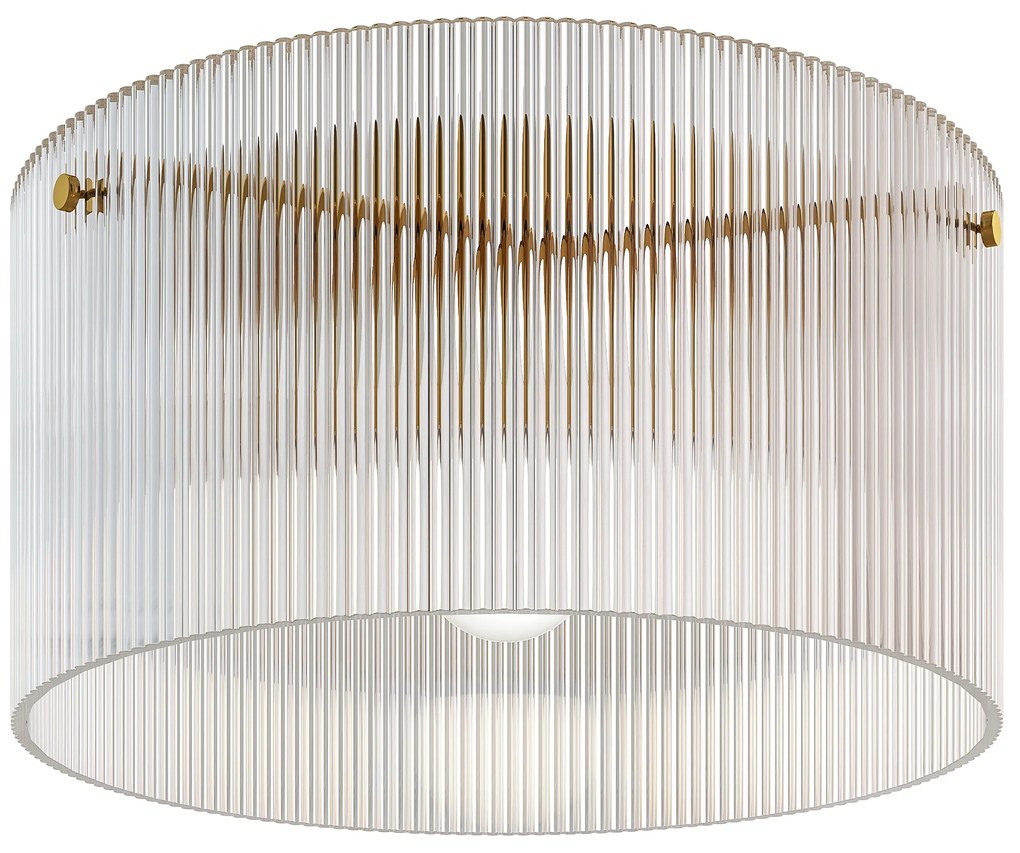 HOMCOM Plafonier LED 40W cu bază E27 modern pentru sufragerie, hol, sufragerie, bucătărie, transparent | Aosom Romania