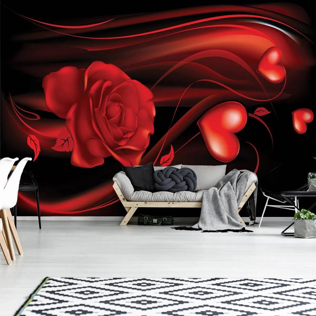 Fototapet - Inima roșie (152,5x104 cm)