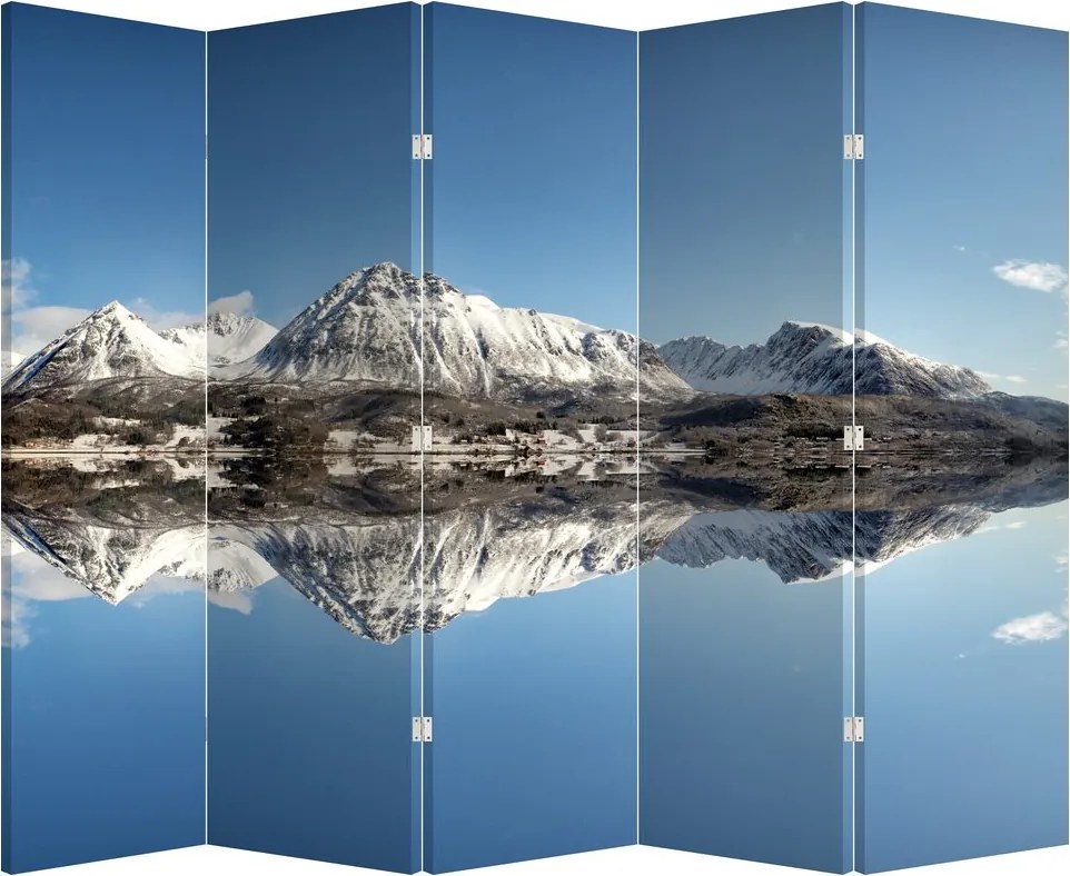 Paravan - Munți și reflectarea lor (210x170 cm)