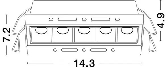 Spot LED incastrabil tavan fals / plafon AKIRA 11W
