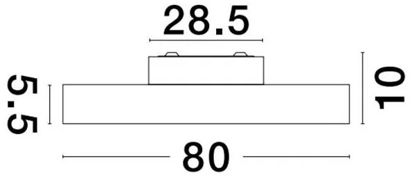 Plafoniera LED moderna design slim PERFECT 80cm alba 3000K Dimmable