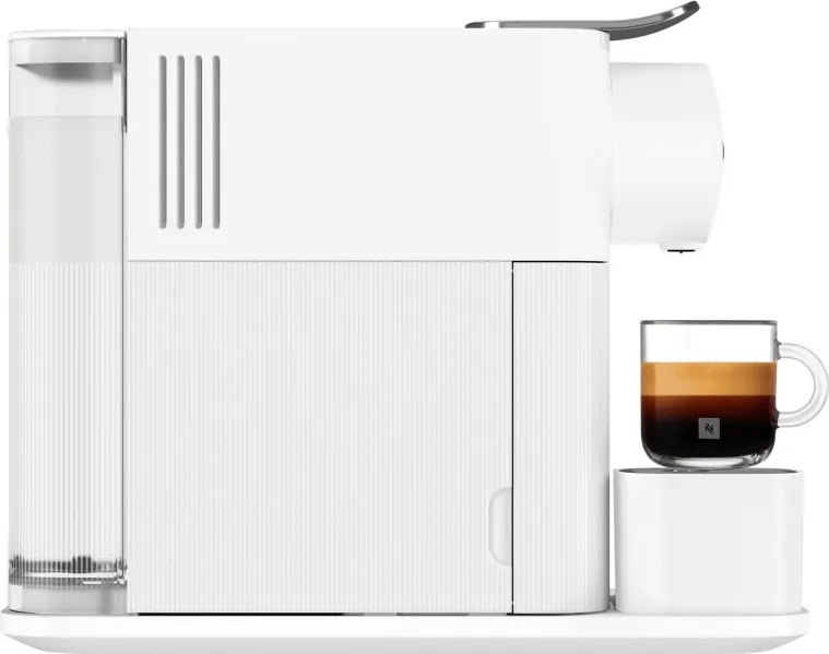 La mâna a doua: Espressor cu capsule DeLonghi EN510W, 1450W, 19 bar, 1 l, Nespresso, Auto shut-off, Alb