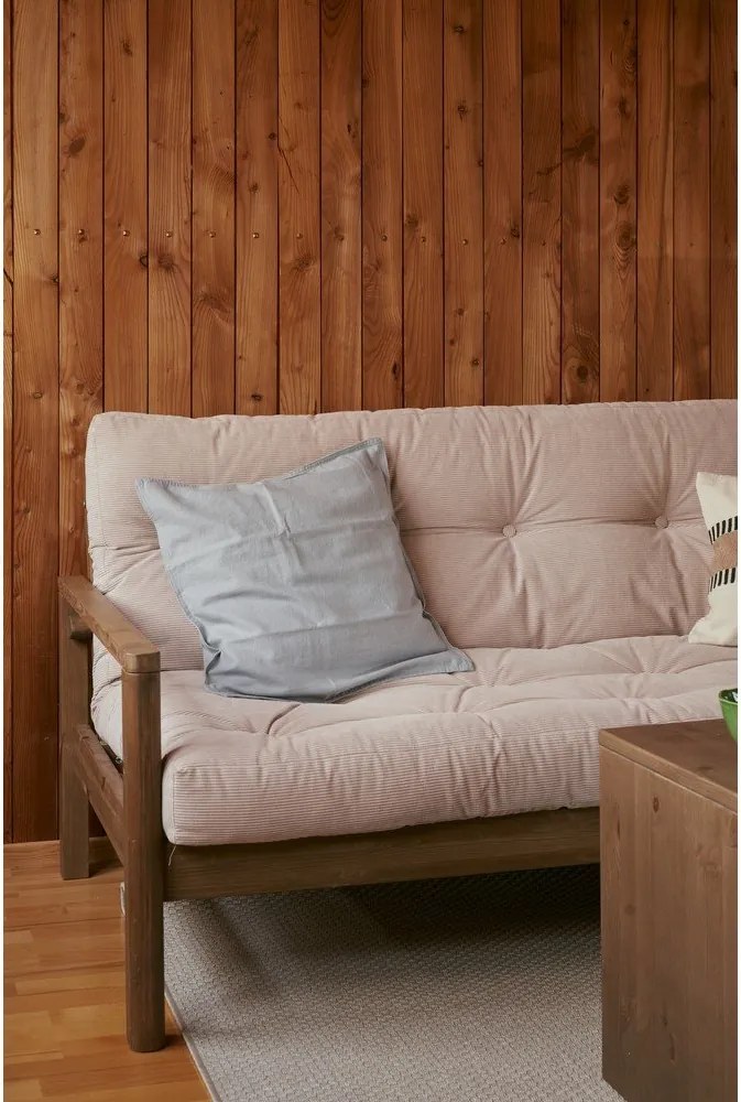 Canapea bej extensibilă cu tapițerie din in 205 cm Knob – Karup Design