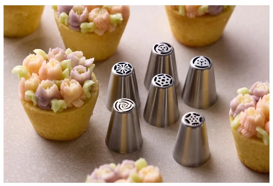 Ustensile pentru decorat număr de atașamente 7 buc. Flower – Blomsterbergs