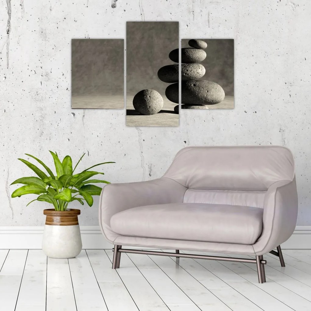 Tablou - Pietre gri (90x60 cm)