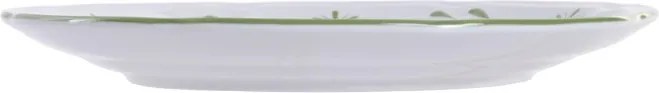Farfurie stil Mediterraneean verde , din portelan , "Oliv"