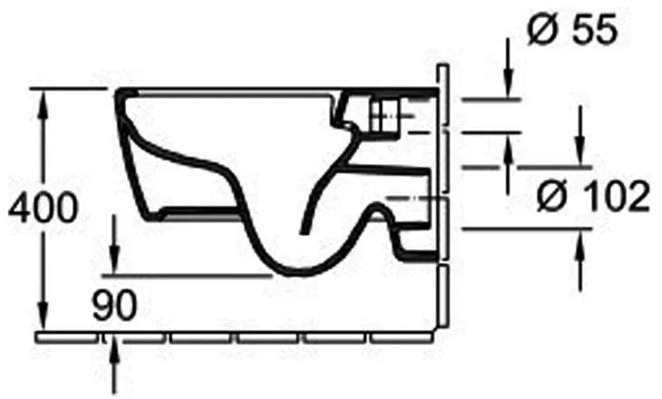 Set vas wc rimless cu capac soft close Villeroy  Boch Soul, rezervor incastrat si clapeta alb crom mat Alcadrain M1976-2