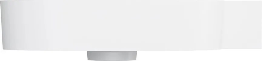 Lavoar suspendat Omnires Ovo M+ finisaj alb mat 64.5 cm dreapta