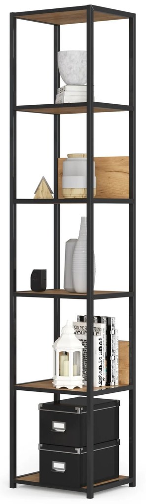 Raft Loriana (negru + stejar craft). 1070984