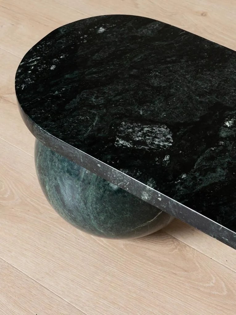 Masuta de cafea din marmura verde, "Biboli"