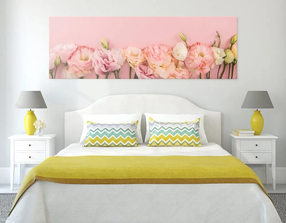 Tablou flori pastel înflorite
