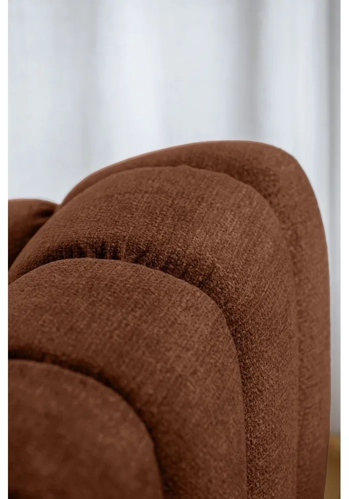 Colțar teracotă (cu colț pe partea stângă/cu șezlong) Shell – Miuform