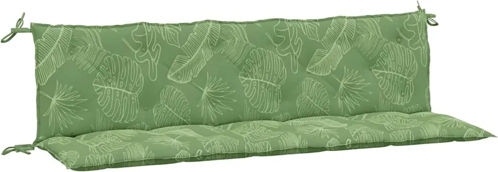 vidaXL Perne bancă de grădină, 2 buc., model frunze, țesătură oxford