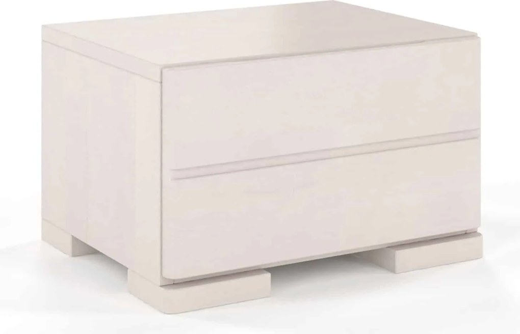 Noptieră lemn masiv TerraCraft 1 Sertar Fag, 40 × 34 × 25 cm - Palisander