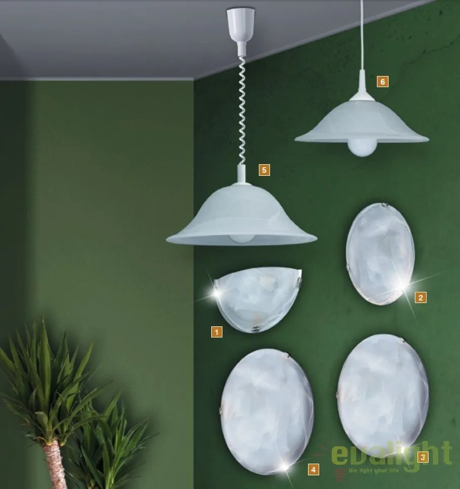 Aplica de perete, Plafoniera diam.30cm, Alabastro 3202 RX