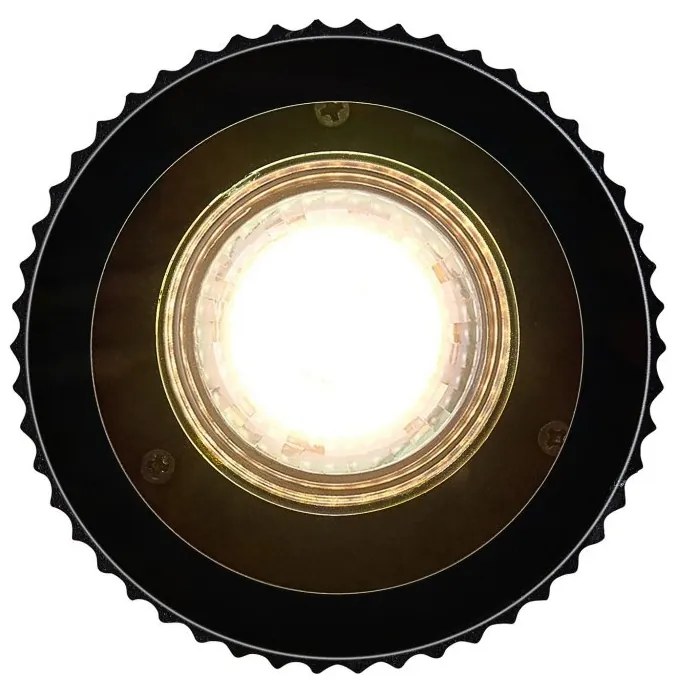 Plafoniera exterior cu protectie IP54 Kyklop Ripple Negru