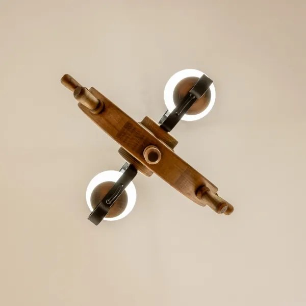 Lustră pe lanț Brilagi TIMONA 2xE14/40W/230V fag