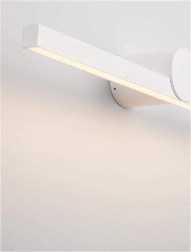 Aplica de perete LED pentru oglinda baie IP54 BREGGO alb, 61cm