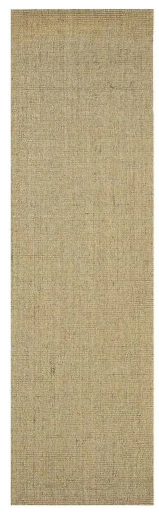 Covor din sisal natural, gri taupe, 100x350 cm Gri taupe, 100 x 350 cm