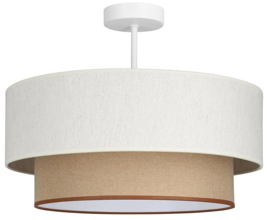 Lustră aplicată NATIA 1xE27/60W/230V alb/maro