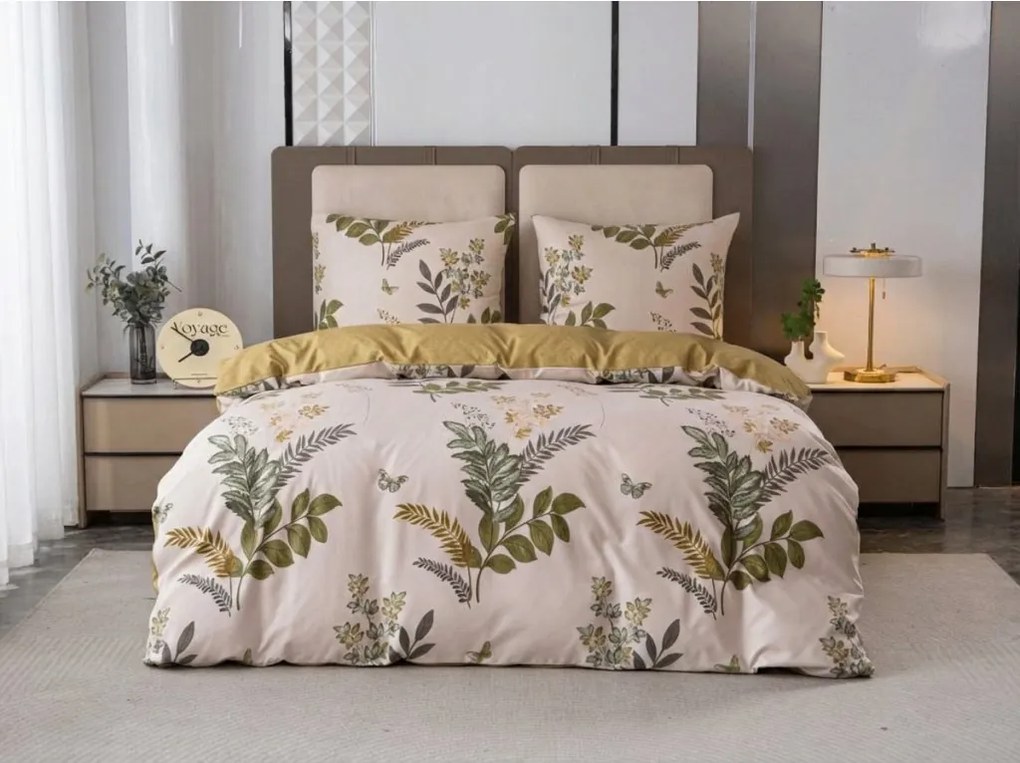 Lenjerie de pat din microfibra ORVILA bej Dimensiune lenjerie de pat: 2 buc 70 x 90 cm | 200 x 220 cm