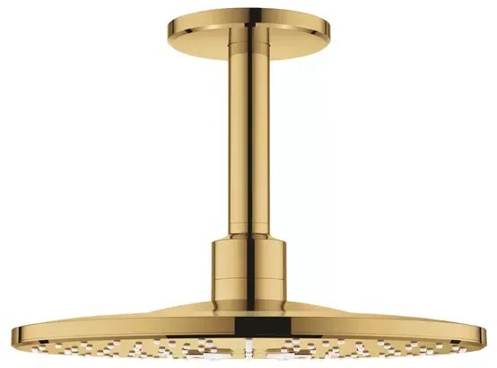 Palarie si brat de dus Grohe Rainshower SmartActive 310 cu 2 functii auriu lucios Cool Sunrise