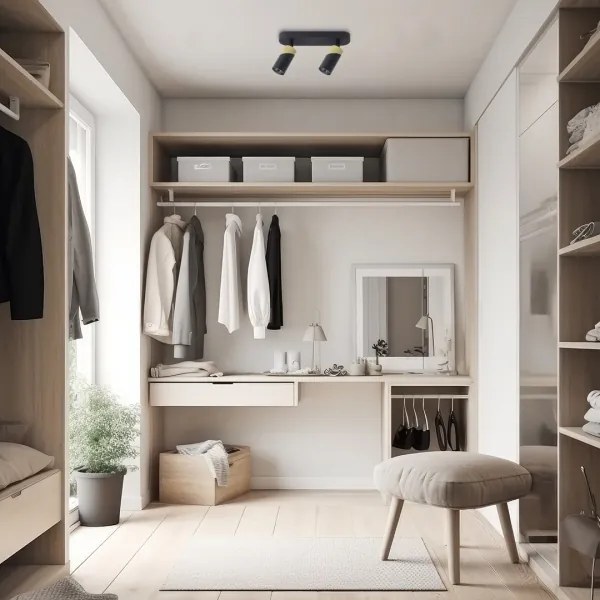 Spot NEO 2xGU10/8W/230V negru/auriu