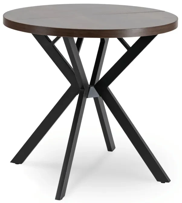 JAKS Masa rotundă extensibilă 80 - 160 cm nuc Dorian | BIANO